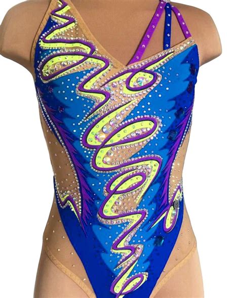 Artistic Swimming Suit Synchronized Swimming Costume Bachata Etsy Uk