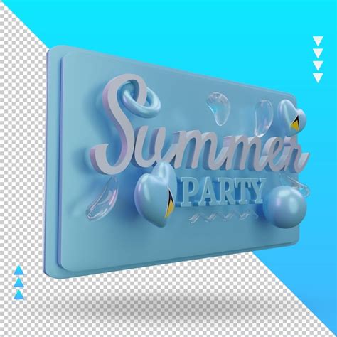 Día de fiesta de verano 3d amor bandera de santa lucía renderizado