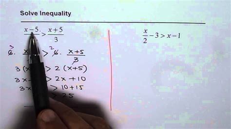 Two Step Inequalities With Fractions