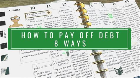 How To Pay Off Debt 8 Ways Youtube