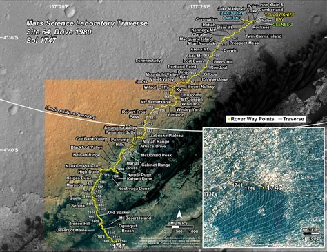 NASA’s Mars Exploration Program : Multimedia - Curiosity's Traverse Map ...