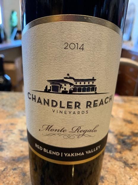 2014 Chandler Reach Vineyards Monte Regalo Usa Washington Columbia