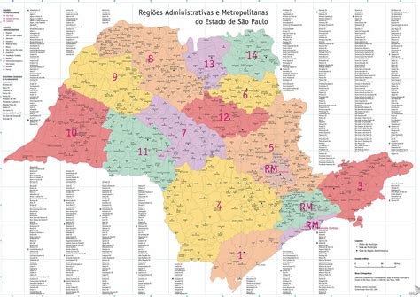 Mapa Político Do Estado De São Paulo FDPLEARN