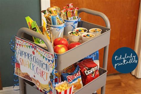 Snack Table Sign Ideas For Teacher Appreciation Week Diy Snacks Snack Table Snacks