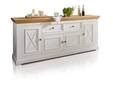 Bornholm Sideboard Ii Material Massivholz Kiefer Weiss Eichefarbig