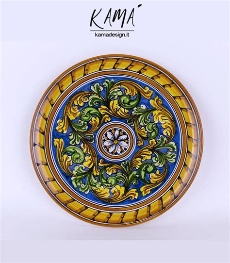 Piatto Ornamentale Ceramica Di Caltagirone