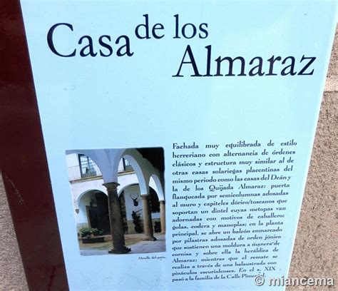 Casa De Los Almaraz En Plasencia C Ceres Monumentalnet