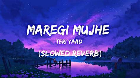 Heart Touching Maregi Mujhe Teri Yaad Slowed Reverb Full Video