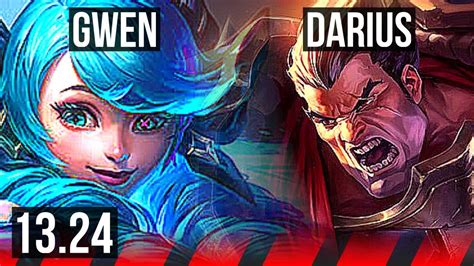 GWEN Vs DARIUS TOP 6 Solo Kills 9 1 1 Dominating KR Diamond