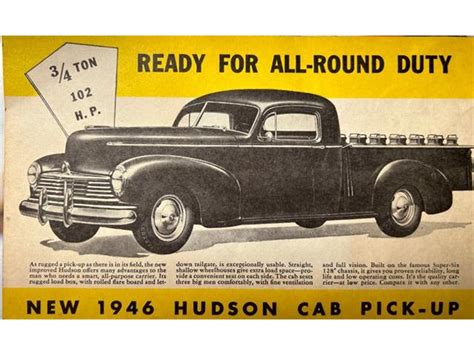 1946 Hudson Big Boy For Sale Cc 1775088