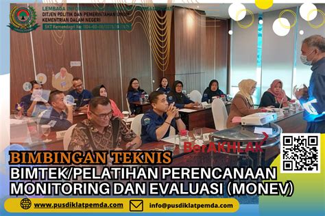 Bimtek Pelatihan Perencanaan Monitoring Dan Evaluasi Monev Tahun 2023