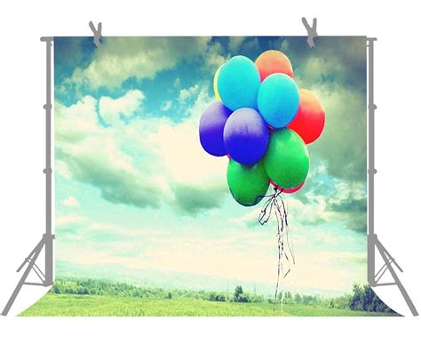 Hellodecor Photo Background X Ft Colorful Balloons Photography