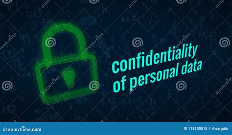 Confidentiality Of Personal Data Stock Illustration Illustration Of