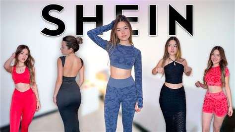 Try On Haul De Ropa De Shein Vestidos Conjuntos Ropa De Ejercicio