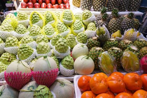 Exotic Fruits, Asian Market Stock Image - Image of juicy, fresh: 99070787