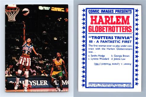 A Fantastic First 88 Harlem Globetrotters 1992 Comic Images Trading Card