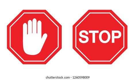 Traffic Sign Stop Vector Illustration On Stock Vector (Royalty Free ...