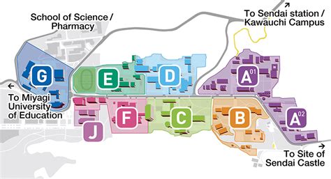 Campus Map Top School Of Engineering Tohoku University