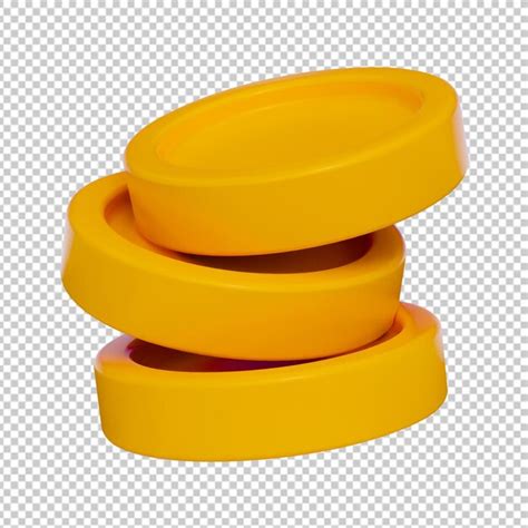 Premium PSD 3d Coins Icon