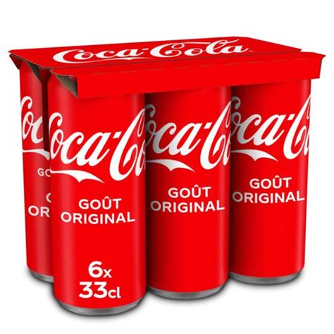 Soda Coca Cola Le Pack De Canettes De Cl Prix Carrefour