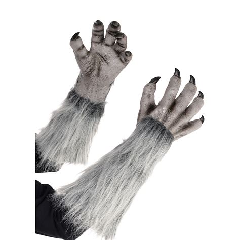 Amscan Gray Werewolf Gloves