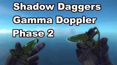 Shadow Daggers Gamma Doppler Phase 2 CSGO Skin Showcase YouTube