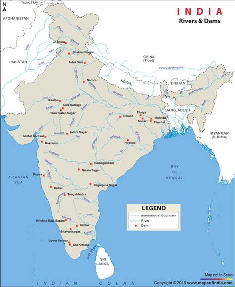 List Of Major Dams And Reservoirs Of India Map Of India Dams Artofit