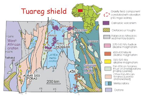 The Tuareg Shield Distinction Of Major Types Of Terranes After Black