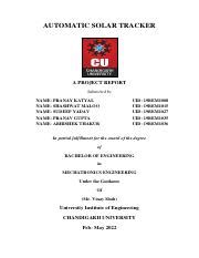 AUTOMATIC SOLAR TRACKER Project Report LATEST .pdf - AUTOMATIC SOLAR ...