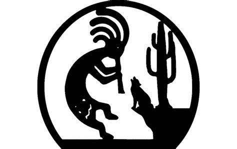 Kokopelli Silhouette Free DXF File for Free Download | Vectors Art