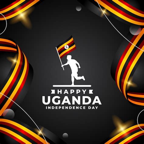 Uganda Independence Day Design Illustration Collection Premium AI