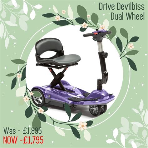 Drive Dual Wheel Auto Folding Mobility Scooter