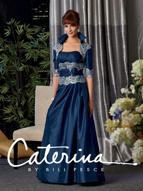 Caterina Collection Style 7000 Shown In Navysilverstrapless Luxe