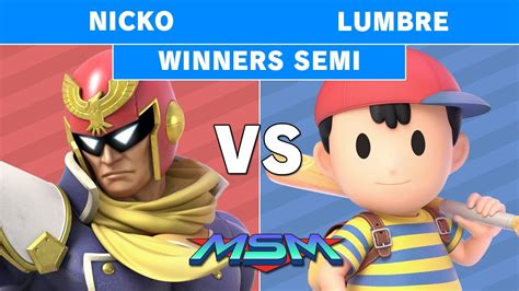 Msm Demise Nicko Captain Falcon Vs Lumbre Ness Winners