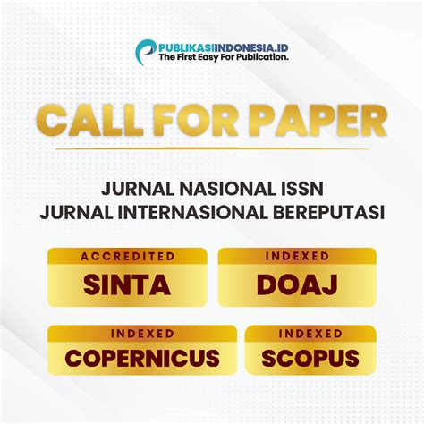 Jasa Publikasi Jurnal Nasional Internasional Sinta Scopus Doaj