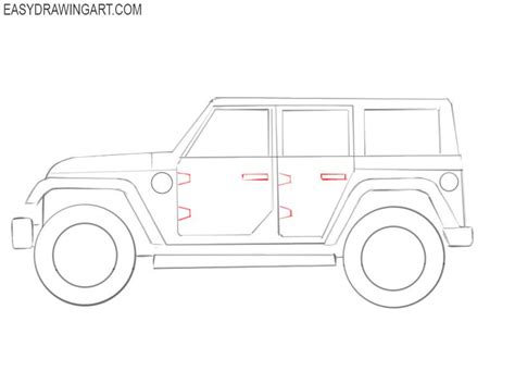 How To Draw A Jeep Easy Step By Step At Drawing Tutorials