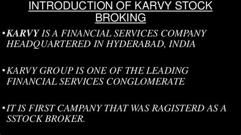 karvy stock broking ltd