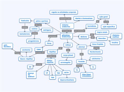 sistema endócrino Mind Map