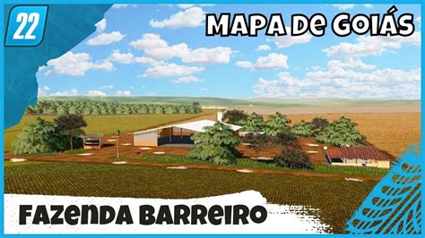 Fazenda Barreiro Mapa Grande De Goi S Culturas Alinhadas Foco Em