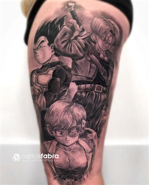 Tatuagens Do Anime Dragon Ball Parte Vegeta Y Bulma Tatuajes