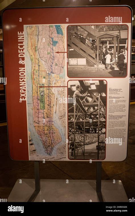 A Sign Board At The Subway Station In The New York Transit Museum