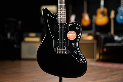 Squier Fsr Affinity Jazzmaster In Metallic Black Guitar Gear Giveaway