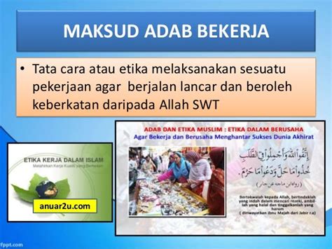 Adab Sem 4 Adab Bekerja