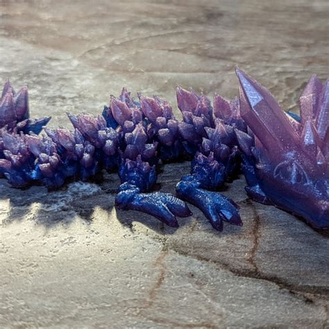 3d Print Of Baby Crystal Dragon By Jazzyplz