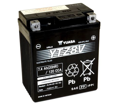 Yuasa Ytz V V Maintenance Free Motorcycle Battery Inc Free Delivery