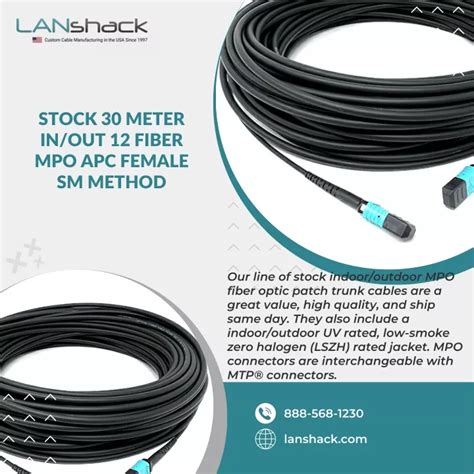 Ppt Stock 30 Meter Inout 12 Fiber Mpo Apc Female Sm Method Powerpoint Presentation Id 12876220