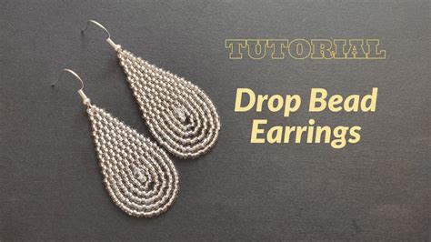 Seed Bead Earrings Tutorial For Beginners Drop Earrings With Double