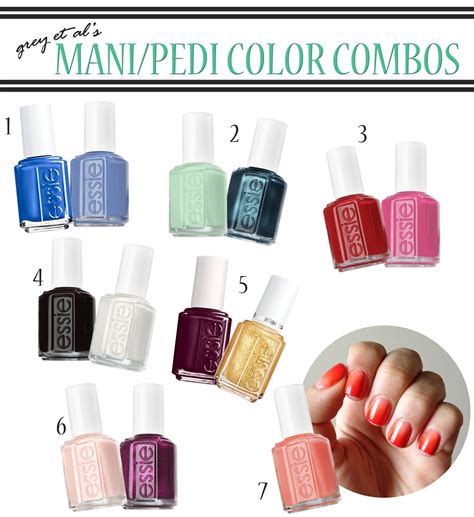 Mani Pedi Color Combinations Nail Color Combinations Nail Polish