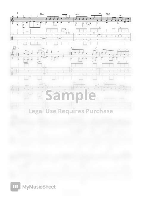 OneRepublic I Ain T Worried Fingerstyle By Yuta Ueno Tab Sheet Music