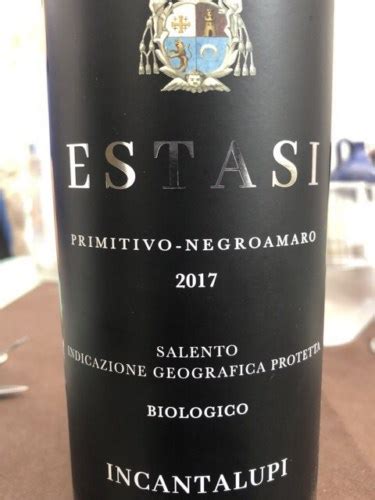 Masseria Incantalupi Estasi Primitivo Negroamaro Vivino